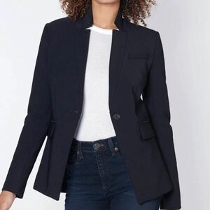 VERONICA BEARD NAVY SCUBA DICKEY JACKET SIZE 10